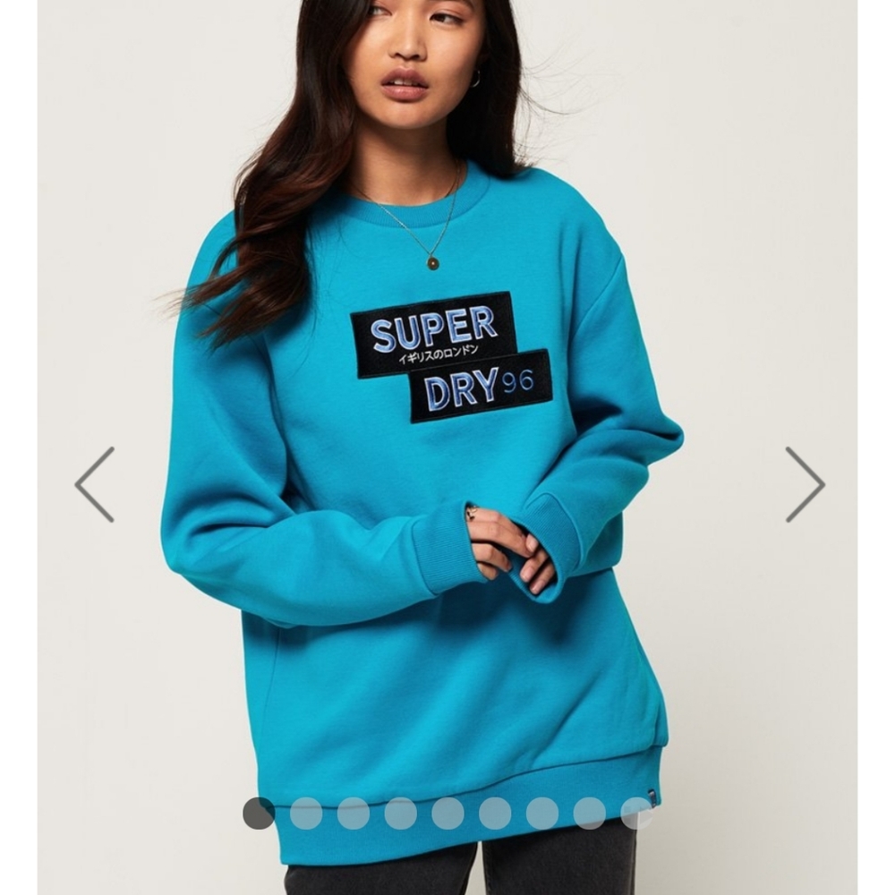BNWT superdry 90s applique crew sweatshirt